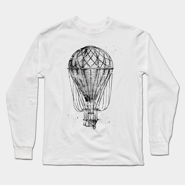 Hot air balloon Long Sleeve T-Shirt by erzebeth